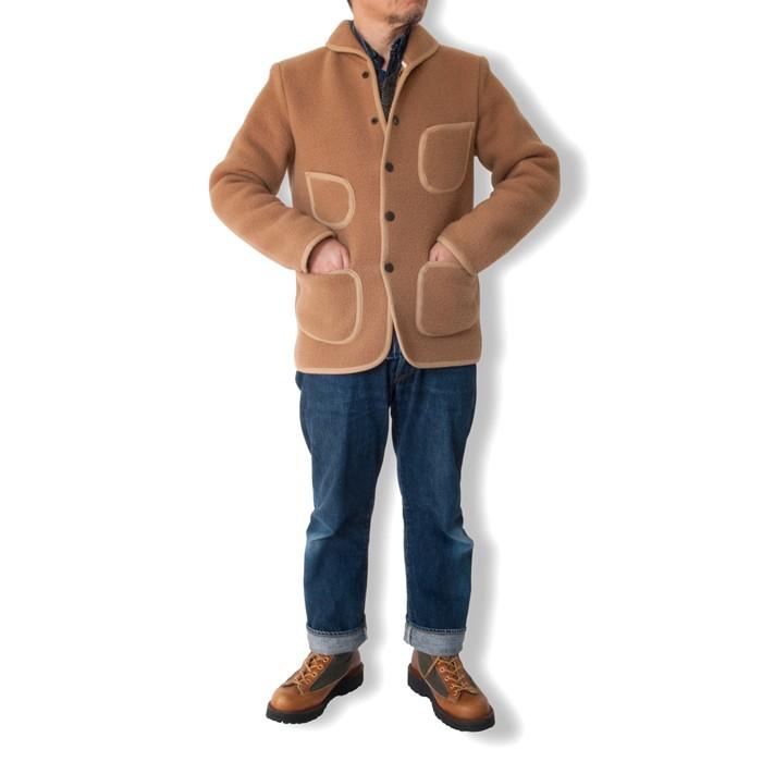 Outlet メルトンジャケット メンズ シングルpコート メンズコート ウールコート 毛100 キャメル Blanketjacket Ordinary Truth 通販 Yahoo ショッピング