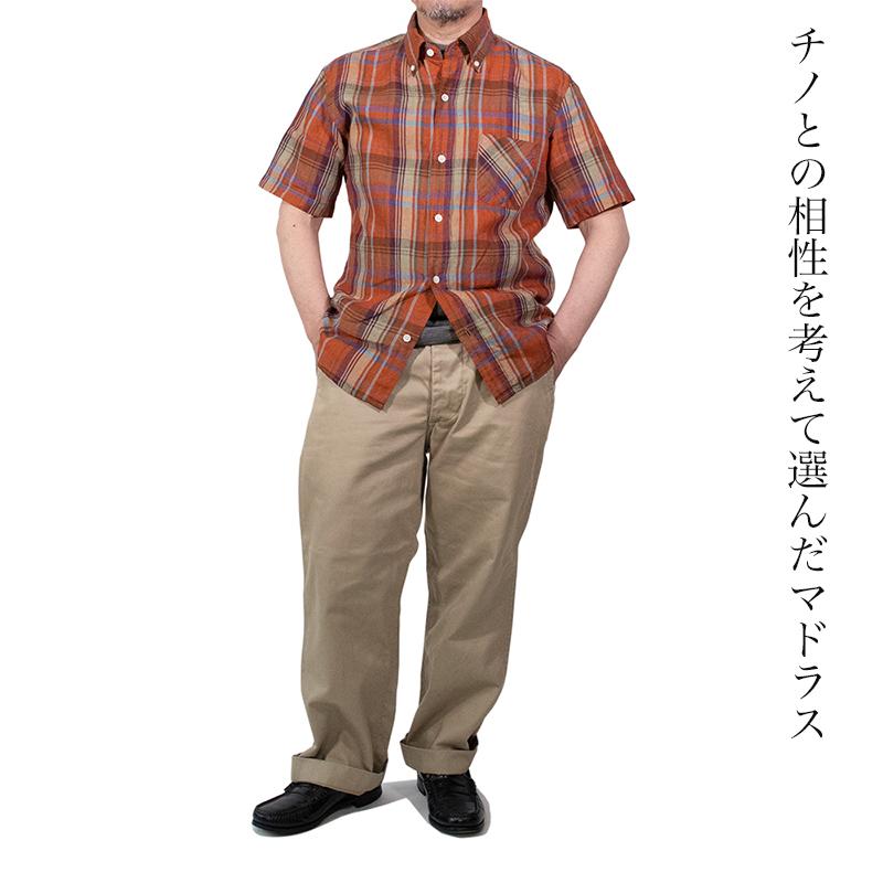 【KHAKIS】マドラスチェック 半袖シャツ J.PRESS｜【140-170cm】マドラスチェックシャツ | Rakuten