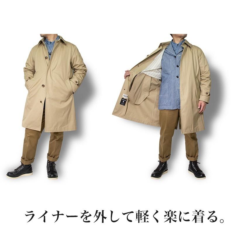 ステンカラーコート メンズ ロング バルカラーコート スプリングコート メンズコート ベンタイルコート ライナー付きコート カーキ ベージュ Soutiencollarcoat Ordinary Truth 通販 Yahoo ショッピング