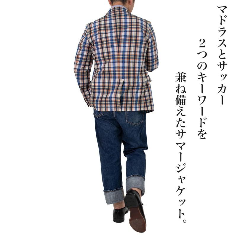 マドラスジャケット シアサッカージャケット サマージャケット メンズ コットンジャケット アイビー トラッド Suckerchckjk Ordinary Truth 通販 Yahoo ショッピング