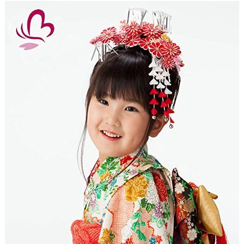 即納特典付き 七五三髪飾り かんざし つまみ細工 子供 髪型 着物 和装 花簪 正月 7歳 753 日本産 Www Hhib Com Br