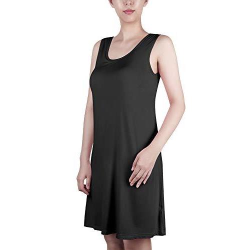 正規品販売 Linyuanamp Ying タンクトップワンピ カップ付き ワンピース ブラトップ インナー 柔らかい 吸汗通気 ロング タンクトップ レディース Praxisfrauendorf De