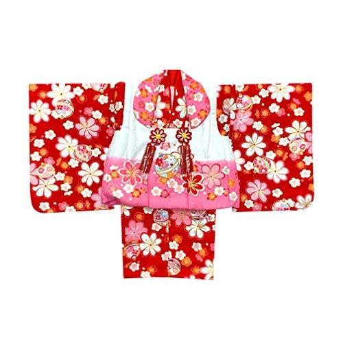 Rakuten 初節句 女の子 着物 ベビー 被布セット 0 1歳 赤ちゃんの被布と着物セット 合繊 白ピンクｘ赤 鈴と梅 Hugea 海外正規品 Catalogo Travexperu Com