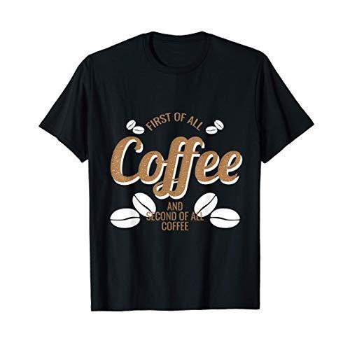 コーヒー豆のデザインは、最初にすべてのコーヒーおかしいポトヘッド Tシャツ ベッドフレーム