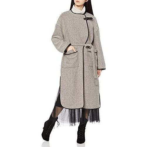 送料関税無料 F Blk レディース Lwfc 合皮パイピングコート リリーブラウン Brown リリーブラウン Lily コート アウター Knowledge21 Com