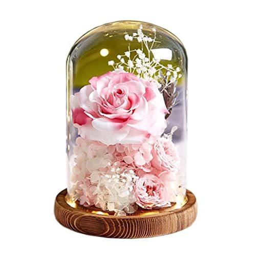 安い直営店 プリザーブドフラワー ガラスドーム 薔薇 ドライフラワー ローズ 枯れない花 フラワーギフト プレゼント ギフ 純正ファッション Consorline Com Br