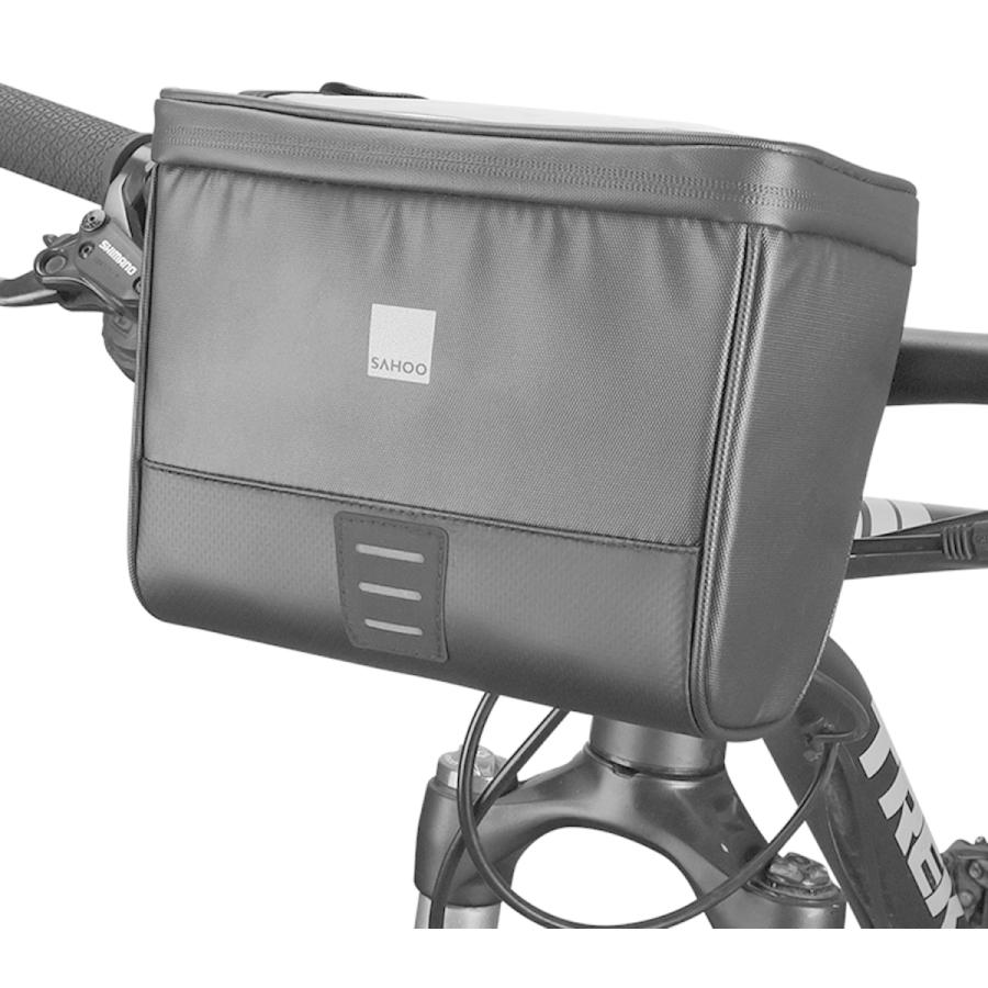 SAHOO 防水 ハンドルバッグ 112049 2L 自転車 フロントバッグ バッグ トップチューブ ブラック 黒 ハンドルバーバッグ サイクルバッグ フレームバッグ カゴ かご |  | 10
