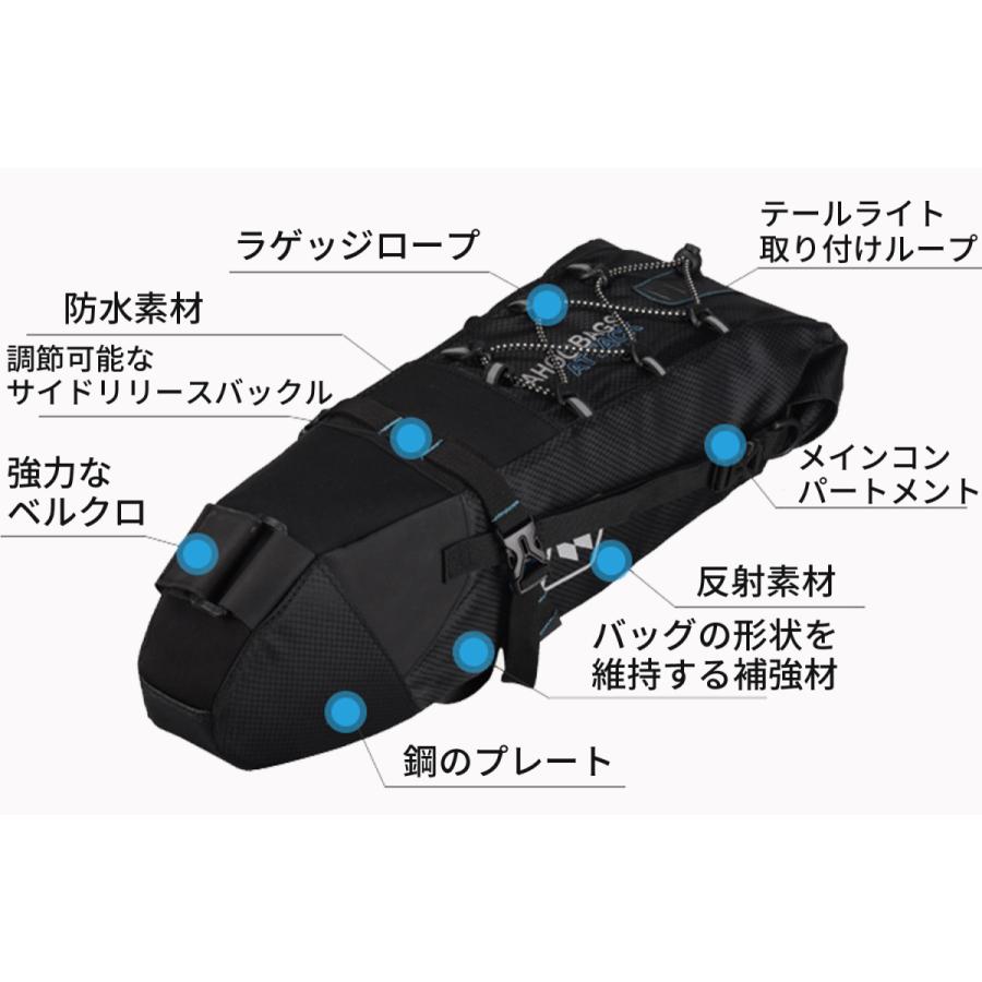 SAHOO 3L-7L 防水 サドルバッグ 131372-SA-A 大容量 収納