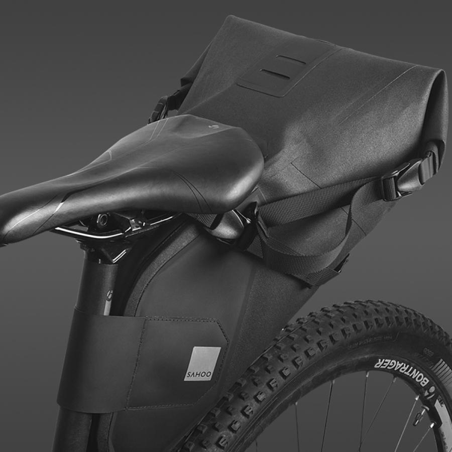 SAHOO 7L 防水 サドルバッグ 132034 シートバッグ リアバッグ アクセサリー 荷物 収納 自転車 バイク ロードバイク マウンテンバイク サフー ブラック 黒 |  | 08