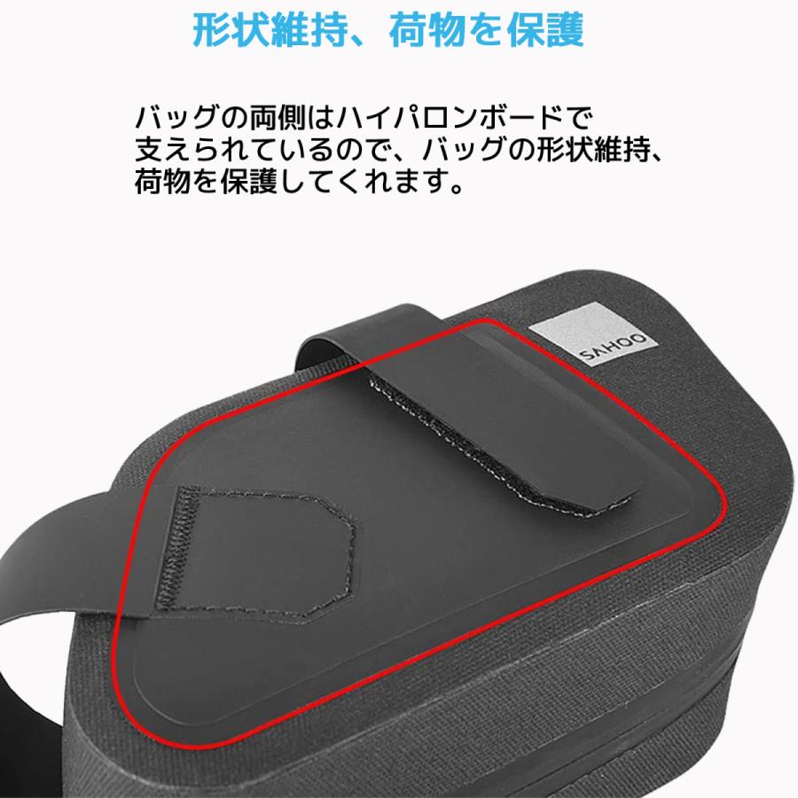 SAHOO 0.8L 防水 サドルバッグ 132037 軽量 シートバッグ リアバッグ アクセサリー 小型 リア サドル 荷物 収納 バイク 自転車 シートポストバッグ サフー |  | 03
