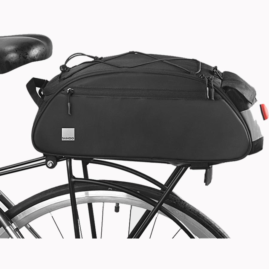 SAHOO リアバッグ 142093 10L 大型 防水 撥水 自転車 バイク パニアバッグ キャリアバッグ 荷台 荷物 収納 大容量 サフー バッグ  折りたたみ自転車 おしゃれ |  | 08