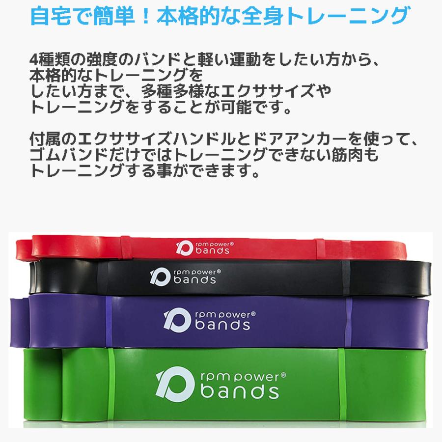 RPM Sports プロフェッショナル レジスタンスバンド セット ゴムバンド トレーニングチューブ ストレッチ 柔軟 筋トレ ヒップアップ 高強度  おすすめ