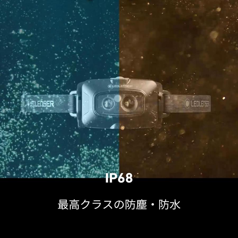 LEDLENSER 502790 ヘッドライト レッドレンザー HF4R Core LED 充電式 最大500ルーメン IP68 防水 小型 ヘッドランプ 懐中電灯 フラッシュライト 頭につける | LEDLENSER | 06