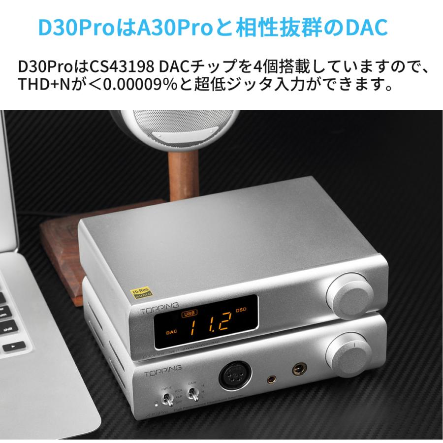 Topping A30 Pro NFCA ヘッドホンアンプ ハイパワー出力 ハイエンド