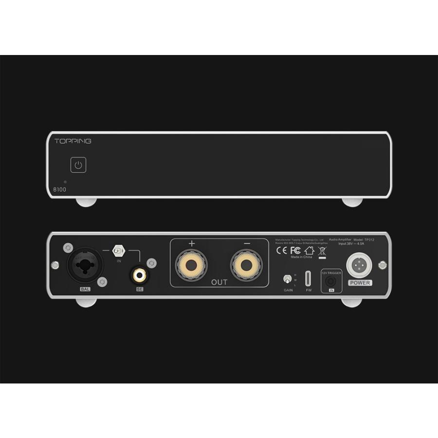 1年保証 TOPPING B100 モノラル ピュア パワーアンプ TRS XLR 入力 ハイレゾ オーディオ 高出力 低歪み 低ノイズ 高音質 モノラルアンプ モノ アンプ トッピング |  | 13