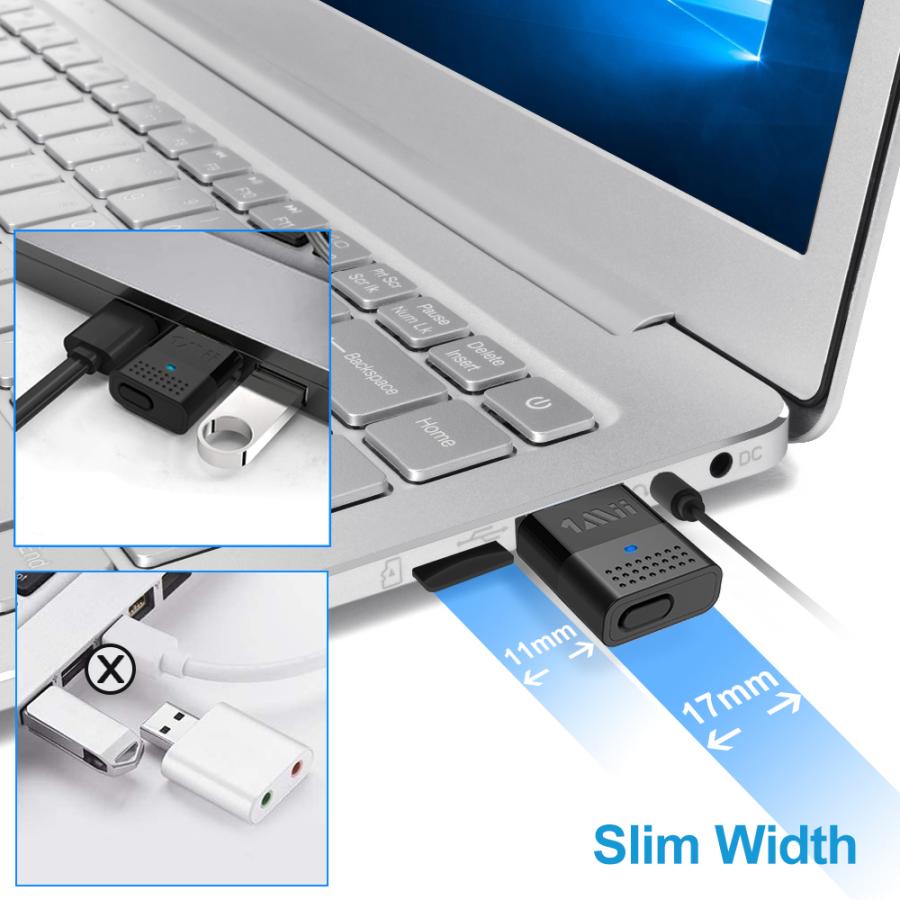 ワイヤレス USB オーディオ トランスミッター B10 Bluetooth レシーバー ブルートゥース アダプター デスクトップ ノート パソコン PC MAC 1Mii |  | 06