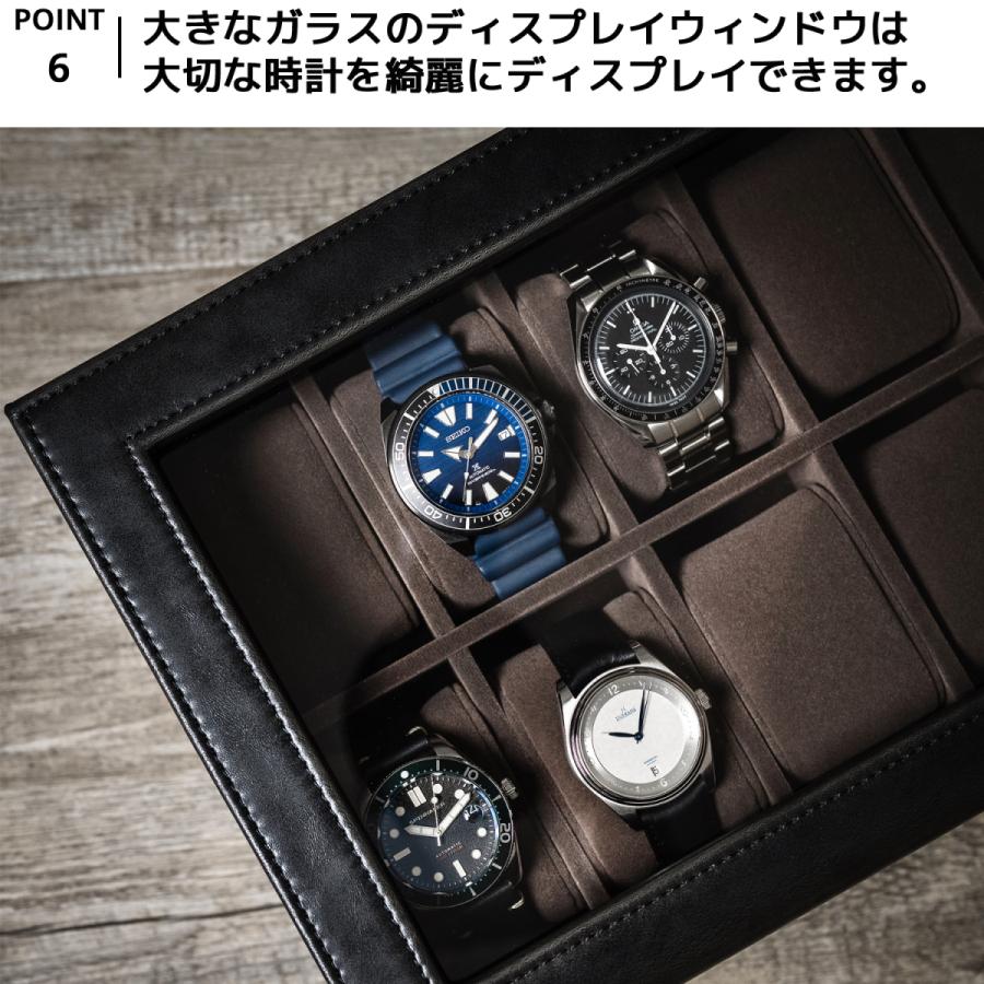 Tawbury 高級 腕時計収納ケース 12本 アクセサリー 収納 本革 ウォッチ 
