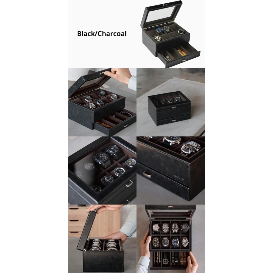 Tawbury 高級 腕時計収納ケース 8スロット 最大12本 収納 ヴィーガン