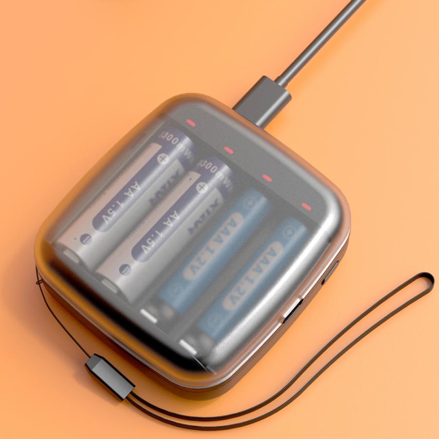 XTAR（エクスター） BC4 リチウムイオン 充電器 4スロット USB 充電池