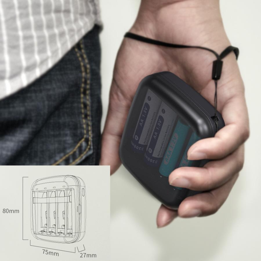 XTAR(エクスター) BC4 リチウムイオン 充電器 4スロット USB 充電池 単3 単4 対応 小型 バッテリーチャージャー モバイルバッテリー コンパクト 電池 | XTAR | 02