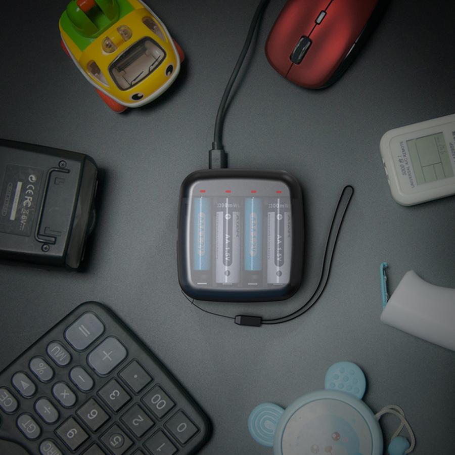 XTAR(エクスター) BC4 リチウムイオン 充電器 4スロット USB 充電池 単3 単4 対応 小型 バッテリーチャージャー モバイルバッテリー コンパクト 電池 | XTAR | 06