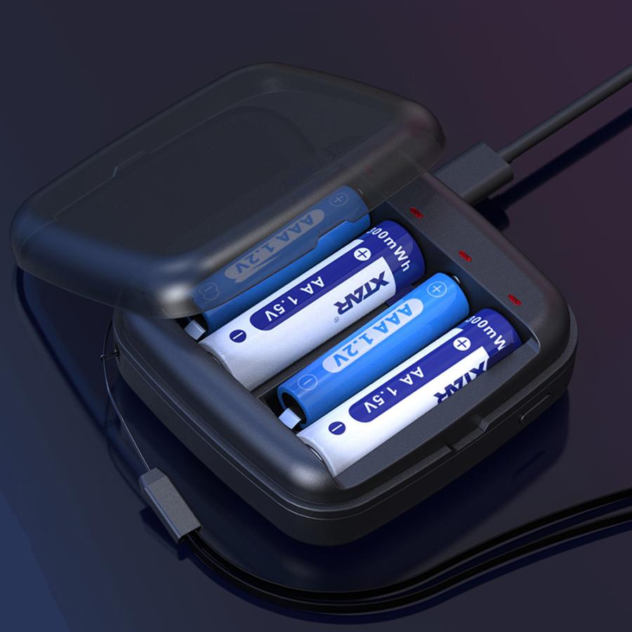 XTAR(エクスター) BC4 リチウムイオン 充電器 4スロット USB 充電池 単3 単4 対応 小型 バッテリーチャージャー モバイルバッテリー コンパクト 電池 | XTAR | 07