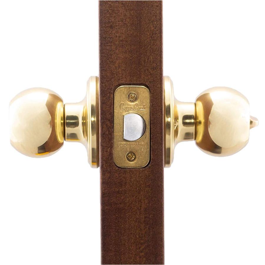 Copper Creek 鍵付き ドアノブ アンティーク ボールドアノブ バックセット 60mm 室内 部屋 トイレ ドア 寝室 交換 取替 後付け オシャレ |  | 09