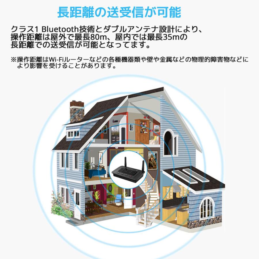 1Mii B03 Pro Bluetooth 5.0 トランスミッター オーディオトランシーバー 高品質 ブルートゥース レシーバー dac 2台同時送信 バイパス 送信機 受信機 |  | 03