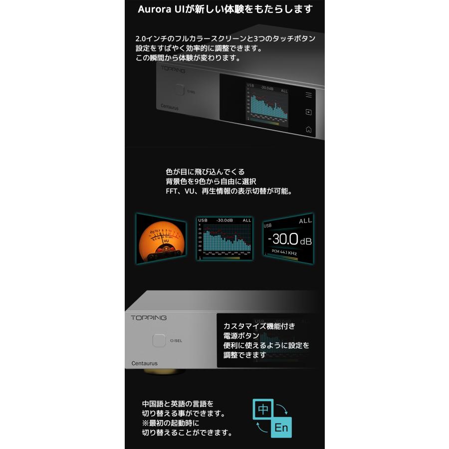 1年保証 Topping フルバランス R2R DAC Centaurus ケンタウルス トッピング ハイレゾ Bluetooth 5.1 LDAC対応 |  | 09