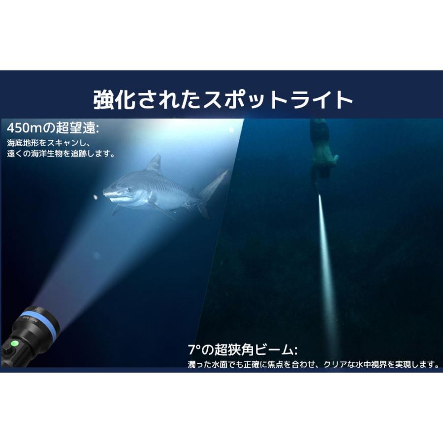 XTAR D26 2800 ダイビングライト LED 懐中電灯 水中 IPX8 2600ルーメン