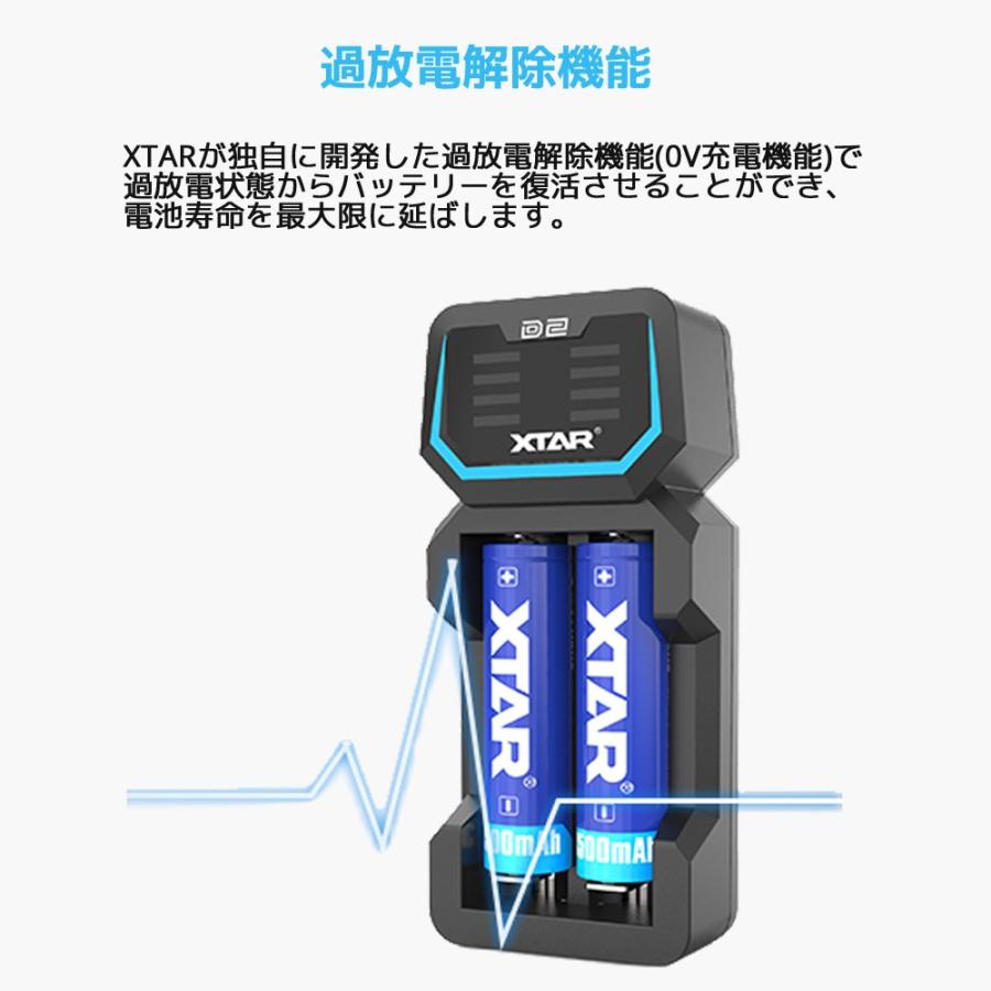 Xtar エクスター D2 対応 リチウムイオン 充電器 2スロット 過放電解除 高性能 バッテリーチャージャー 保護回路 高速 急速 Usb充電器 充電池 D2 オレメカ パワーボール 筋トレ器具 通販 Yahoo ショッピング