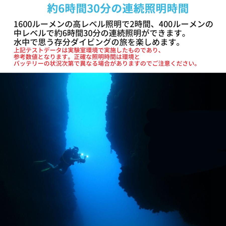 XTAR エクスター D30 1600 ダイビングライト 1600ルーメン ダイビング用 フラッシュライト ハンドライト ハンディライト 懐中電灯 LED ライト 防水 |  | 10