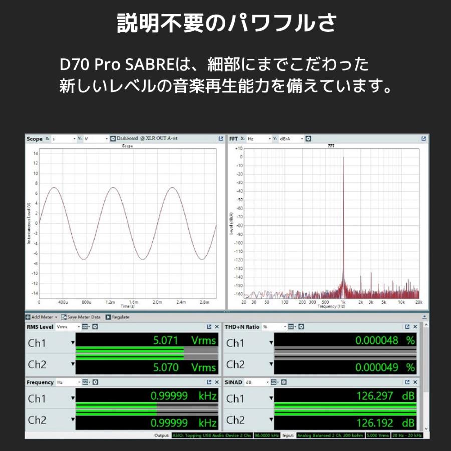 1年保証 Topping D70 Pro SABRE フルバランス HIFI DAC トッピング ダック ハイレゾ USB Bluetooth5.1 LDAC ESS ES9039SPRO |  | 08
