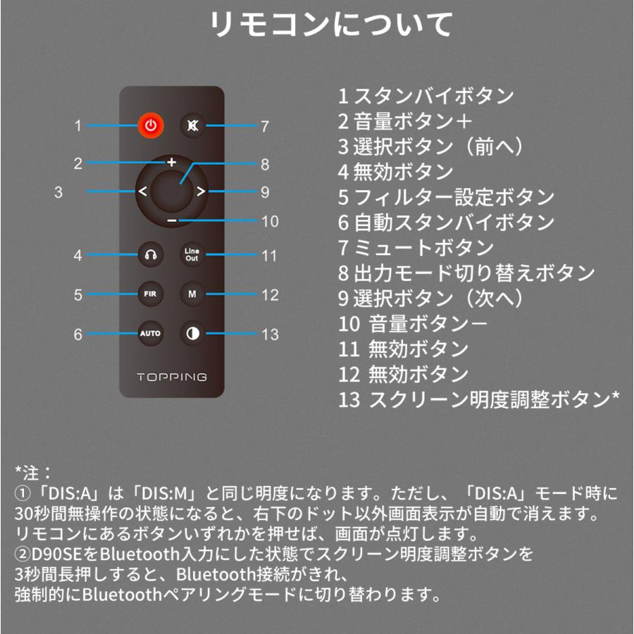 Topping D90SE フルバランス HIFI DAC ハイエンドモデル MQA Bluetootht5.0対応 LDAC ハイレゾ トッピング D90 SE ダック 中華 |  | 18