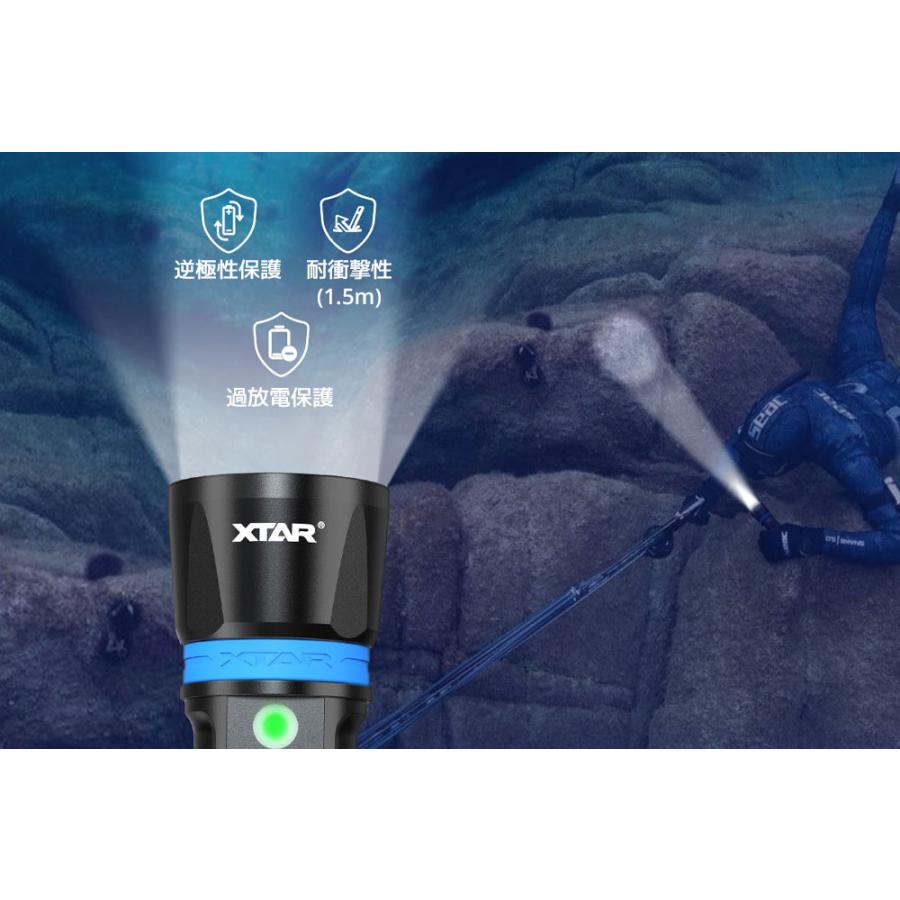 XTAR DH1 ダイビングLEDライト LED 懐中電灯 水中 IPX8 1600ルーメン 高輝度 強力 スピアフィッシング ダイビングライト 防水 キャンプ ハイキング アウトドア |  | 07