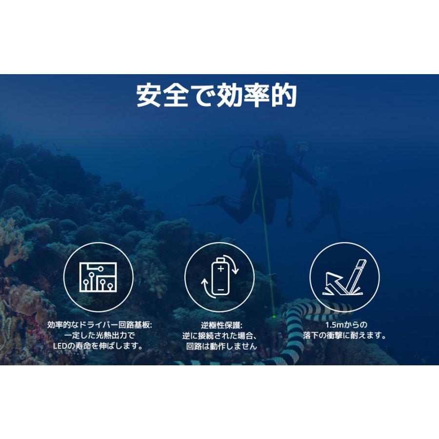 XTAR DL1 ダイビングLEDライト LED ポインター 懐中電灯 2000m 水中
