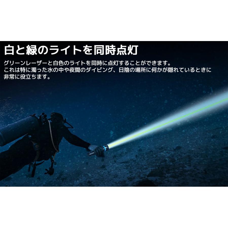 XTAR エクスター DL2 1600 ダイビングライト 1600ルーメン ダイビング用 フラッシュライト 懐中電灯 LED ライト  防水 IPX8 水深100m対応 アウトドア 釣り |  | 03