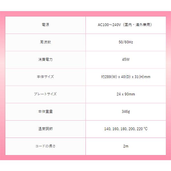 正規代理店品 1年保証 絹女 KINUJO W -worldwide model DS100 キヌージョ ワールド ストレート ヘアアイロン 海外兼用 シルクプレート 220℃ | KINUJO | 10