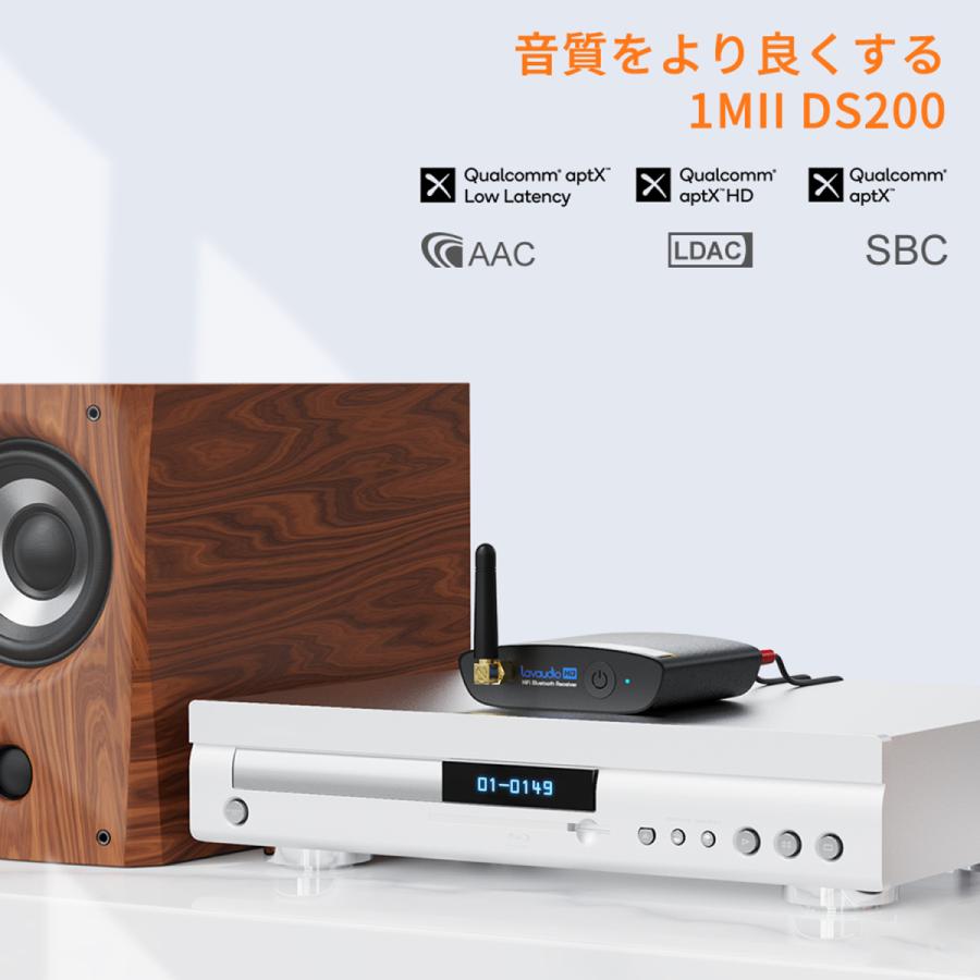 1Mii DS200 Lavaudio Bluetooth レシーバー DS200 HiFi ldac ブルートゥース 5.0 ハイレゾ ワイヤレス 受信機 オーディオ 高音質 DS200 Pro |  | 01