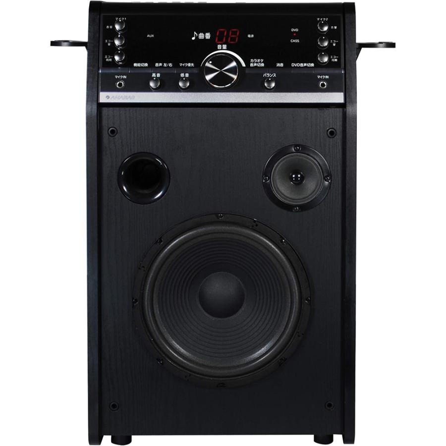 【マイク2本付】 太知ホールディングス ANABAS DVDカラオケシステム DVD-K110 カラオケ機器 家庭用 カラオケセット テレビ接続 DVD CD カセット 録音 | ANABAS | 01