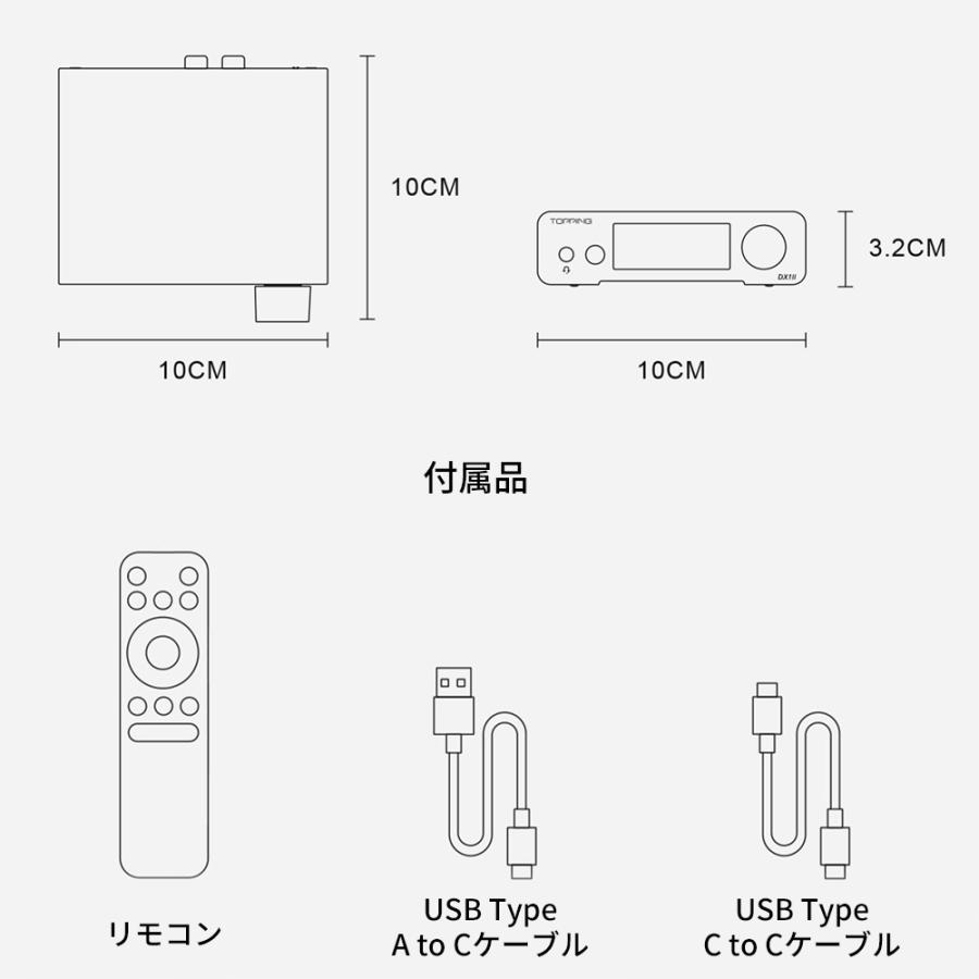 【1年保証】TOPPING トッピング DX1 II DAC ヘッドホンアンプ ヘッドフォン アンプ ゲーミング 4.4mm マイク対応 USB バスパワー ハイレゾ 高音質 PS5 Switch PC | TOPPING | 20