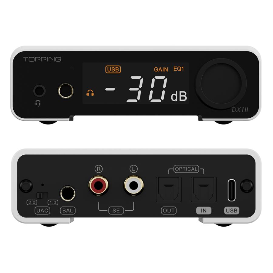 【1年保証】TOPPING トッピング DX1 II DAC ヘッドホンアンプ ヘッドフォン アンプ ゲーミング 4.4mm マイク対応 USB バスパワー ハイレゾ 高音質 PS5 Switch PC | TOPPING | 21