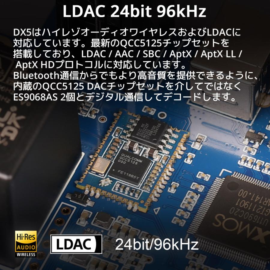 Topping トッピング DX5 DAC ヘッドホンアンプ USB ハイレゾ LDAC バランス アンバランス 接続 高音質 ダック ヘッドフォン アンプ Bluetooth HIFI |  | 09
