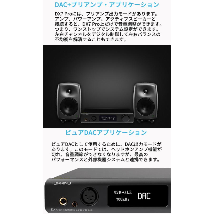Topping DX7Pro DAC ヘッドホンアンプ ハイエンドモデル Bluetootht5.0対応 リモコン付き ハイレゾ ダック オーディオ 中華 DX7 Pro |  | 16