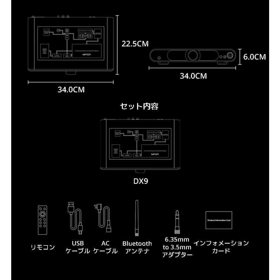 1年保証 Topping DX9 DAC ヘッドホンアンプ AK4499EQ トッピング ハイレゾ NFCA ヘッドフォン アンプ AK4118 |  | 17