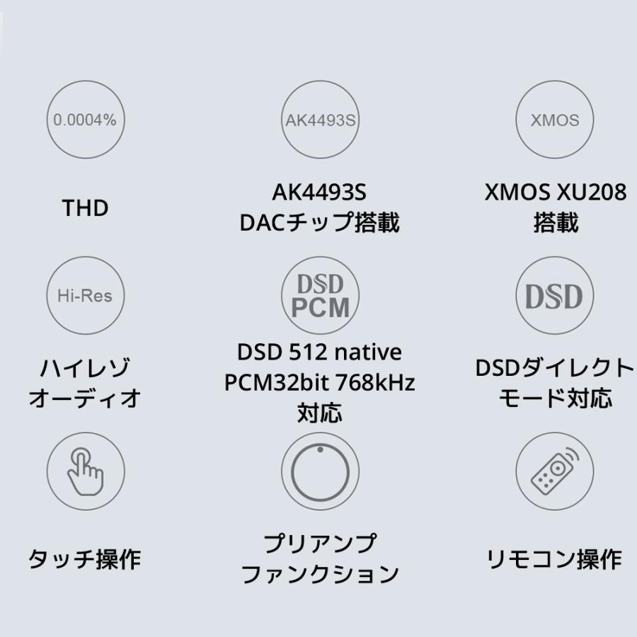 Topping E30II Lite ライト USB DAC トッピング ダック ハイレゾ AK4493S XMOS XU208 プリアンプ 光デジタル  同軸 入力 RCA 出力 DAコンバーター |  | 05