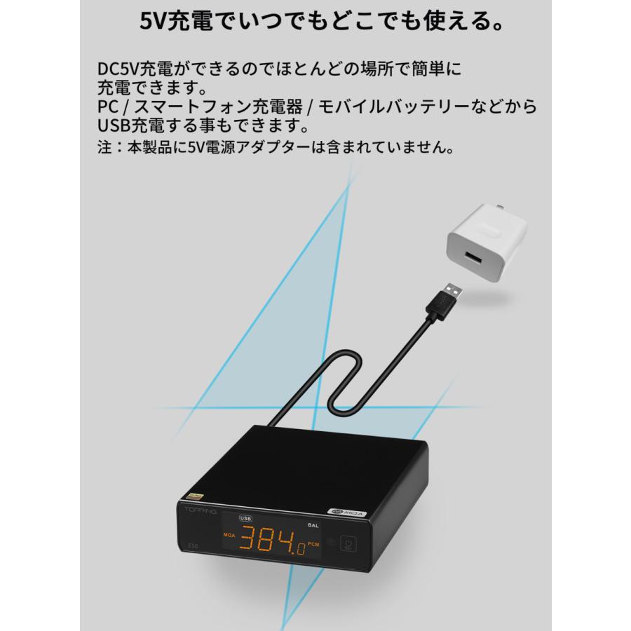 Topping E50 USB DAC トッピング ダック MQAデコーダー ハイレゾ 光 同軸 出力 中華 アンプ スピーカ DAコンバーター オーディオ 良質 音質 おすすめ｜oremeca｜11