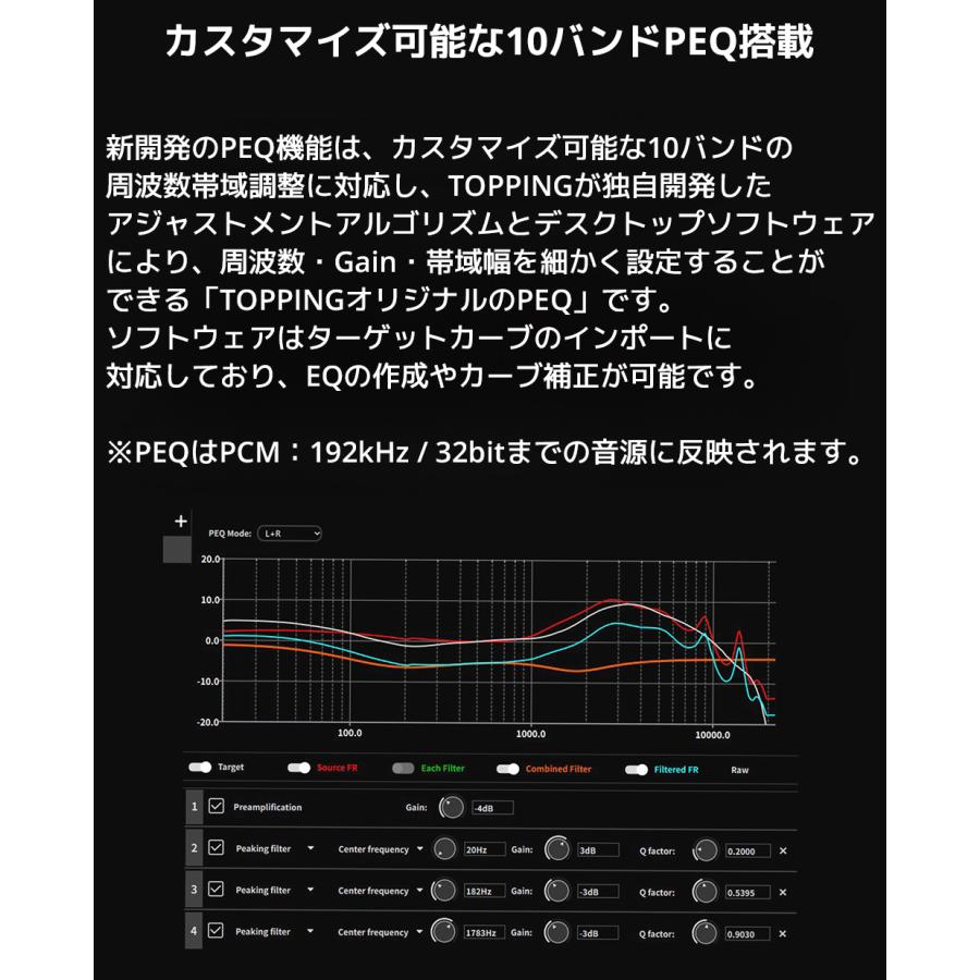 1年保証 TOPPING E50 II E50II DAC デスクトップ AK4497S Bluetooth LDAC TRS RCA 出力 バランス接続 ハイレゾ トッピング プリアンプ PCオーディオ 送料無料 |  | 13