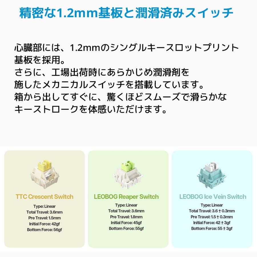 【新品/即納】 EPOMAKER x AULA F75 メカニカルキーボード ゲーミング 75% テンキーレス ワイヤレス Bluetooth 2.4G 有線 ホットスワップ対応 英語配列 RGB |  | 13