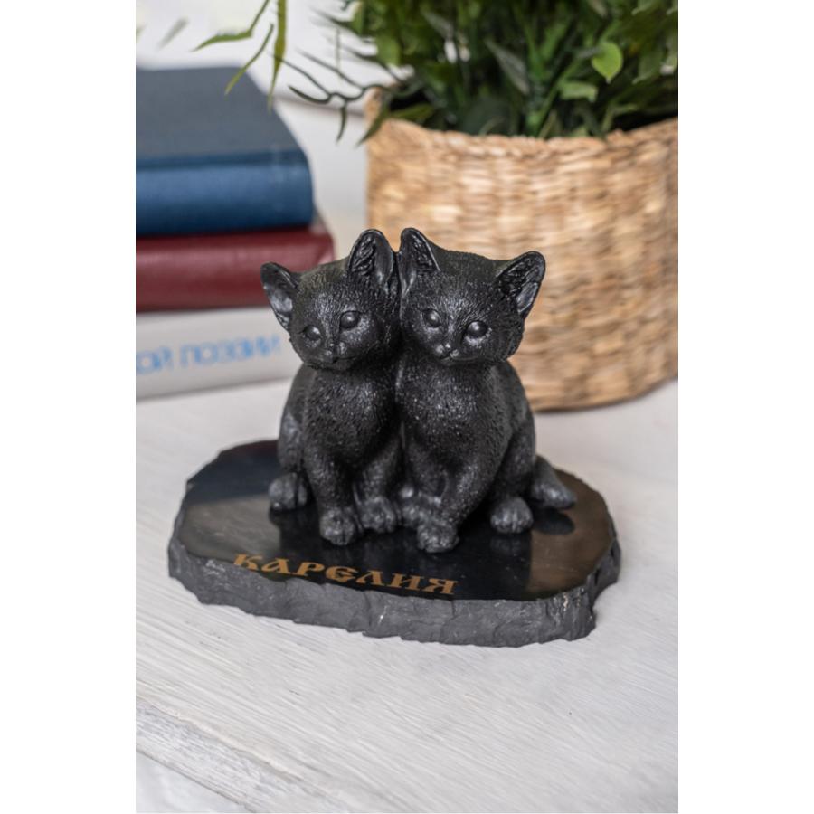 シュンガイト 子猫ペアの置物 FIG08 置物 ロシア カレリア共和国産 フィギア インテリア 庭 部屋 玄関先 シュンガ石 水 ブレスレット さざれ石 電磁波 |  | 05